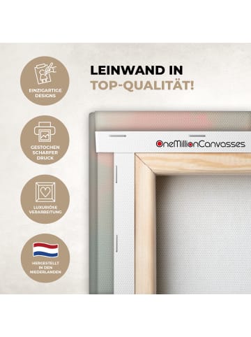 MuchoWow Leinwand Bilder Hellrosa