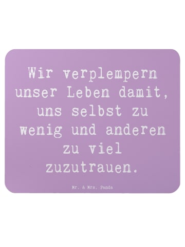Mr. & Mrs. Panda Mouse Pad Spruch Leichtigkeit und Vertrauen mit... in Lavendeltraum