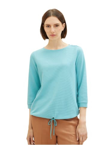 Tom Tailor Dünner Pullover 3/4 Arm T-SHIRT in Türkis