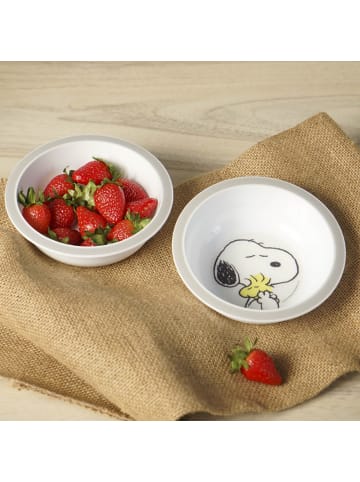 Geda Labels Müslischale Snoopy Cute & Cuddly 2er Set in Weiß - 300 ml