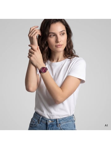 s.Oliver Armbanduhr Modern Statement in rot