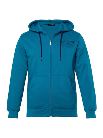 Men Plus Sweatjacke in rauchblau