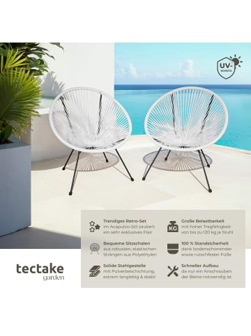 tectake Balkonstuhl im Acapulco-Stil, Belastbarkeit 120 kg, 70,5 x 69 x 78 cm