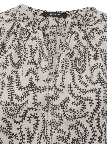 OPUS Bluse Fisanna in weiß schwarz
