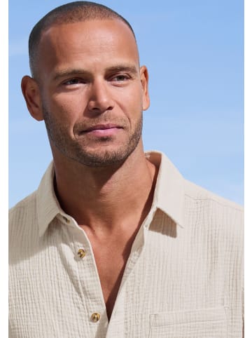 Beach Time Kurzarmhemd in beige