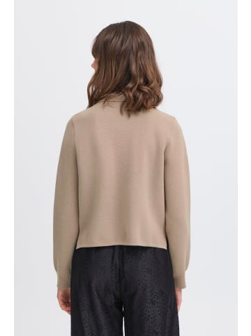 Fransa Strick-Cardigan langarm FRITA Regular fit in Desert Taupe