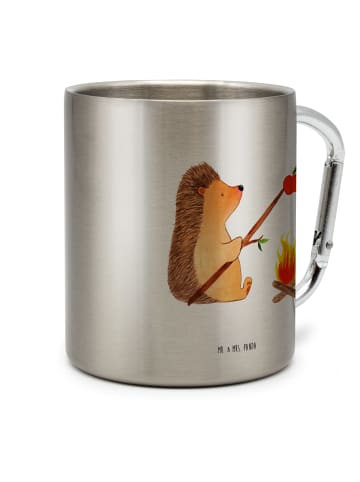 Mr. & Mrs. Panda Thermobecher Igel Grillen ohne Spruch in Silber