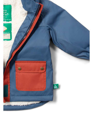 Little Green Radicals Recycelter wasserdichter Wintermantel in Blau