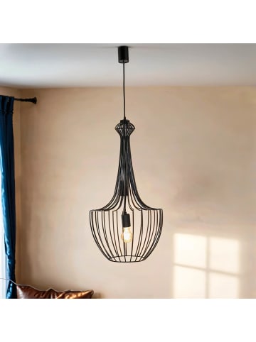 Licht-Erlebnisse Pendelleuchte Ø 37 x (T)126 cm in SchwarzSchwarz