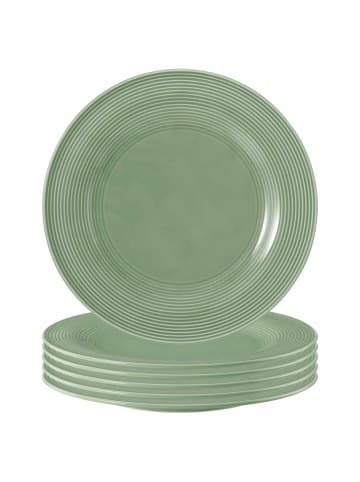 Seltmann Weiden 6er Set Speiseteller Beat Color Glaze in Salbeigrün ø 27,7 cm