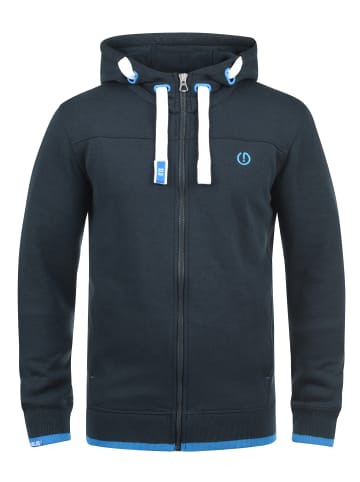 !SOLID Kapuzensweatjacke in blau