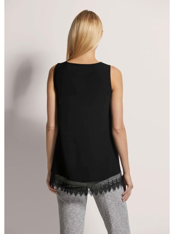MADELEINE Top mit Spitze in schwarz