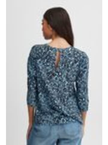 b. young Kurzarm-Bluse BYJOSA Regular fit in Blue Bell Mix