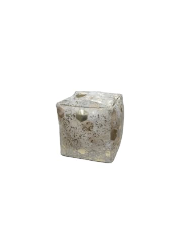 Kayoom Sitzkissen Spark Pouf 45cm x 45cm in elfenbein - gold