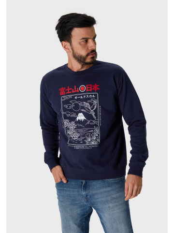 OLDSKULL Sweatshirt Asian Futeesan in Navy