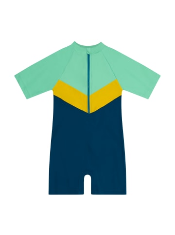 MANITOBER UV Swimsuit in Coral/Mint/Navy