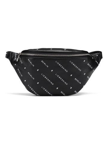 LIEBESKIND BERLIN Monogram Gürteltasche Leder 22 cm in black