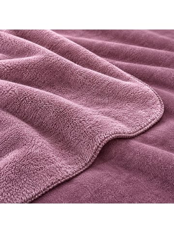 Traumschlaf Kuscheldecke Wende Kuscheldecke Chenille Sherpa in beere