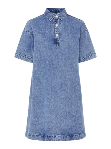 Pieces Jeanskleid in Medium Blue Denim