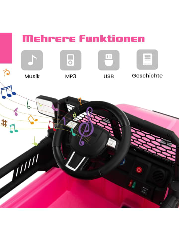 COSTWAY 12V Elektroauto 3-7 Jahren in Rosa