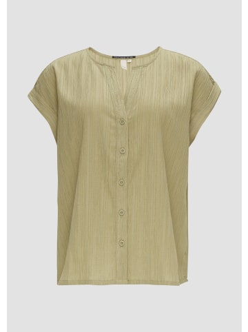 QS Bluse in 7282_helles olivgrün