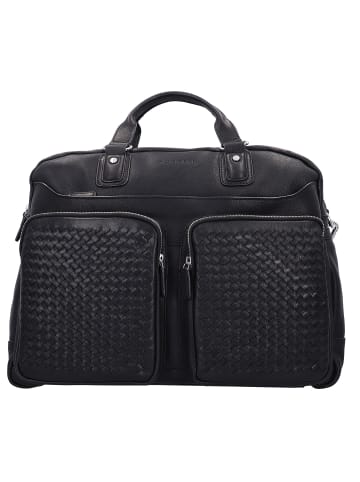 Bugatti Woven Aktentasche Leder 48 cm schwarz