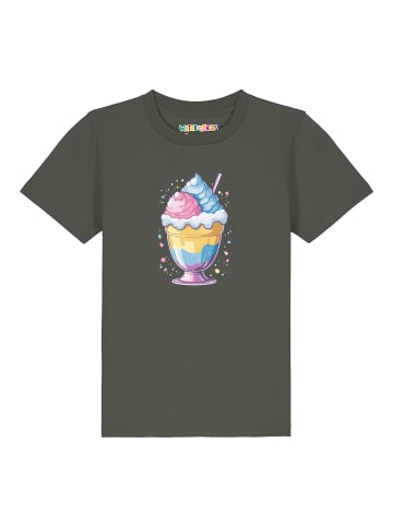 wat? Apparel T-Shirt Eisbecher in Khaki