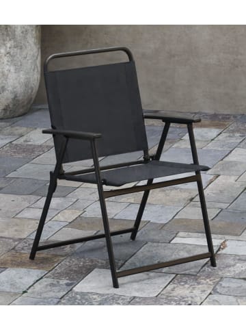 COSTWAY 2er Set Gartenstühle klappbar in Schwarz