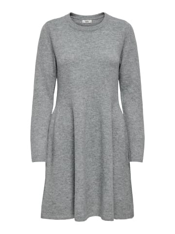 JDY Strickkleid in Light Grey Melange