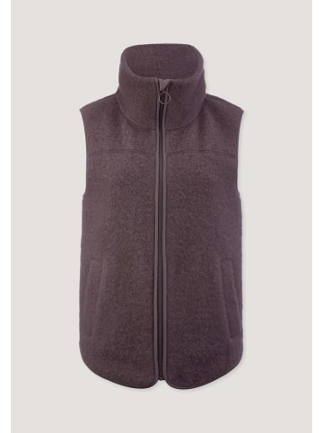 Hessnatur Hessnatur Wollfleece Weste Regular aus reiner Merinowolle in brombeersorbet