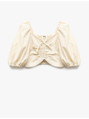 KOTON Bluse in Gelb Gestreift