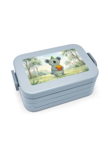 Mr. & Mrs. Panda Lunch Box Koala Pommes Design ohne Spruch in Blau Pastell