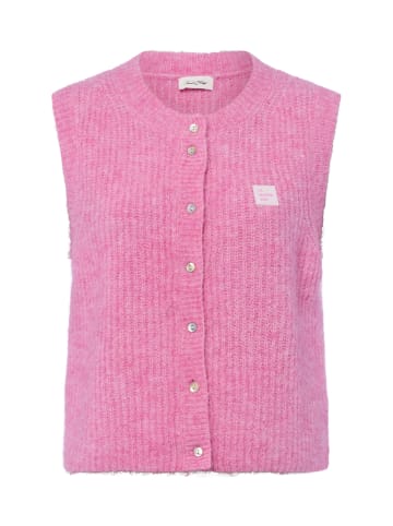 American Vintage Strickweste East in rosa - 0001