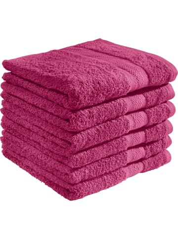 REDBEST Handtuch 6er-Pack Chicago in fuchsia