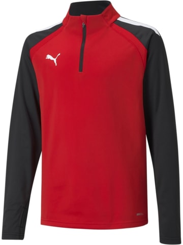 Puma Pullover "TeamLIGA 1/4 Zip Top Jr" in Rot