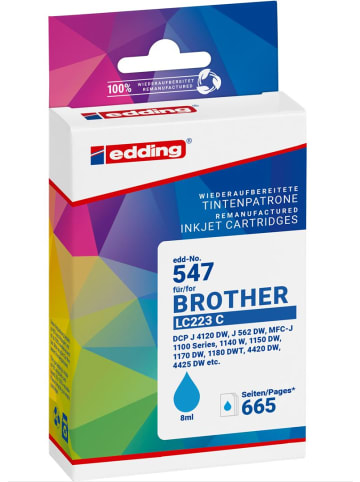 edding Druckerpatrone ersetzt Brother LC-223C cyan