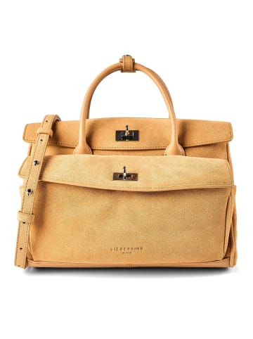 LIEBESKIND BERLIN Gloria II Shopper Tasche M Leder 28 cm in light tan suede