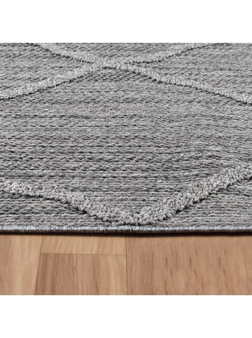 KADIMA DESIGN Teppich Outdoor Waschbar Boho IMST Strapazierfähig OEKO-TEX Balkon in Grau