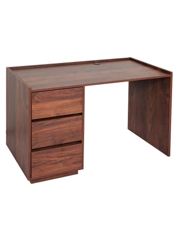 MCW Schreibtisch J78 mit Schublade, Walnuss-Optik