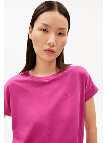 armedangels T-Shirt Idaara in fuchsia