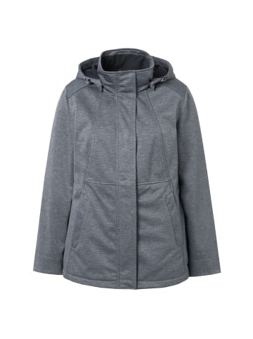 Ulla Popken Softshelljacke in dunkles grau