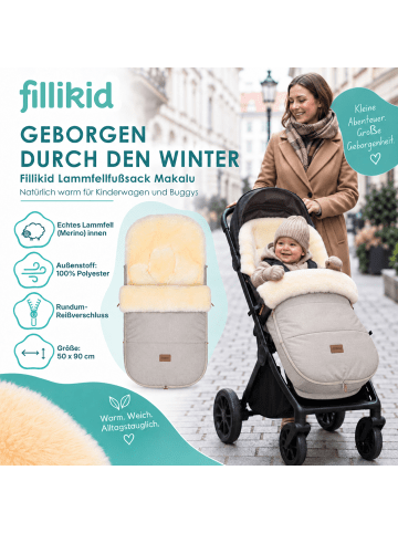 fillikid Winterfußsack Makalu Exklusiv in Champagner