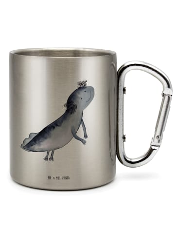 Mr. & Mrs. Panda Thermobecher Axolotl Schwimmen ohne Spruch in Silber