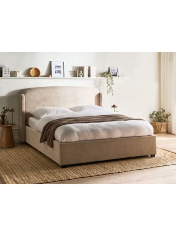 Beliani 2-tlg Doppelbett BERNAY in Beige