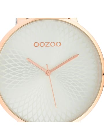 Oozoo Armbanduhr Oozoo Timepieces silber extra groß (ca. 48mm)