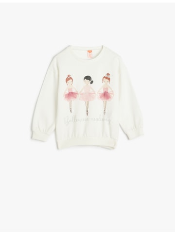KOTON Sweatshirt in Weiß