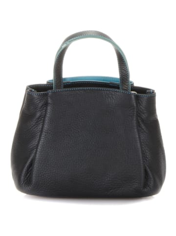 MYWALIT Handtasche Leder 22 cm black/pace