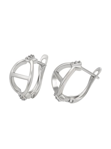 faina Women Huggie Earrings in Silver