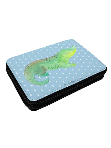 Mr. & Mrs. Panda Etui Krokodil ohne Spruch in Blau Pastell