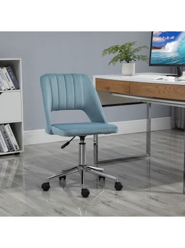 Vinsetto Bürostuhl-49B x 60T x 79-91H cm-Blau